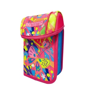Penar Echipat Upside, Mitama, cu 1 Fermoar si 2 Extensii, 43 Piese, Butterfly, 23.5x14x8.5cm