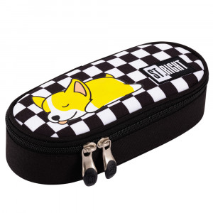 Penar Rigid, cu Clapeta Interioara, Colectia St.Right - Sleepy Corgi PC01 23 x 9,5 x 6 cm