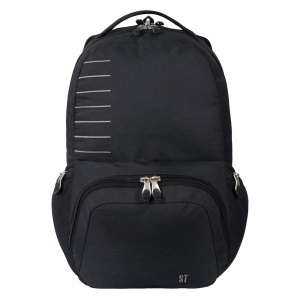 Rucsac 3 Compartimente St.Right - Black Melange BP35, Compartiment Laptop, 45x29x19cm - Img 1
