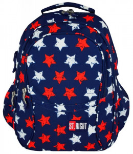 Rucsac Scolar 4 Compartimente St.Right - Street Stars BP01