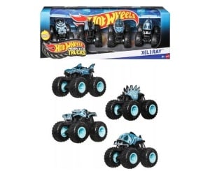 Set 4 mașinuțe Hot Wheels Monster Trucks - X-Ray (Mattel - JGD67)