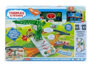 Set trenulet Mattel, Tomas si Prietenii, interactiv, Multicolor, 4.4m - Img 1