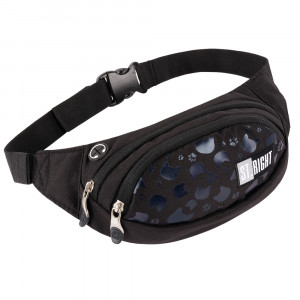 Borseta Brau, 2 Compartimente, Impermeabila, Colectia St.Right - Black Cats WB02, 30x14.5x7cm
