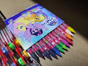 Creioane Colorate Cerate, Bambino, 12 Culori/Set, din Lut Caolin, My Little Pony - Img 2