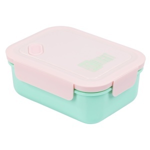 Cutie de Sandwich cu 4 Compartimente - Mint & Pink