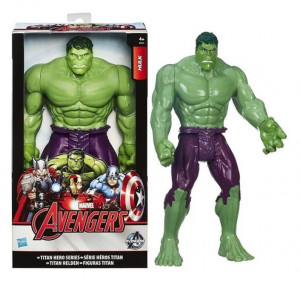 Figurina Hulk, Hasbro, Marvel Avengers Titan Hero, 16x30cm B0443