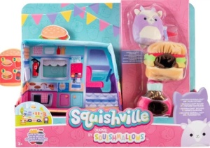 Figurine Squishville de Plus, Camionul cu Alimente, 2 Costume