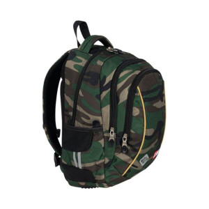 Ghiozdan Prescolari 3 Compartimente, St.Majewski, Ergonomic, Impermeabil, Elemente Reflectorizante, Colectia St.Right - Moro BP26, Camuflaj, 39x27x17cm - Img 3