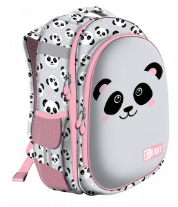 Ghiozdan Prescolari si Scolari, 2 Compartimente, St.Majewski, Ergonomic, Ajustabil pe Inaltime, Colectia St.Right - Grey Panda HB01 39x29x17cm - Img 1