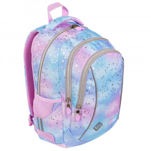 Ghiozdan Prescolari, St.Right, 3 Compartimente, Ergonomic, Impermeabil, Pastel Stars BP26, 39x27x17cm - Img 2