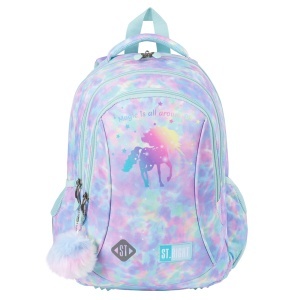 Ghiozdan Prescolari, St.Right, 3 Compartimente, Impermeabil, Magic Unicorn 2025 BP26, 39x27x17cm - Img 1