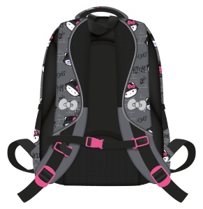 Ghiozdan Scolar Copii, BP58 Hello Kitty Grey, 4 Compartimente, Ergonomic, 22L, 40x28x18cm - Img 2