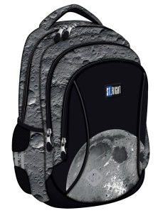 Ghiozdan Scolar Copii St.Right BP26 Moon View, 3 Compartimente, Ergonomic, 20L, 39x27x17 cm