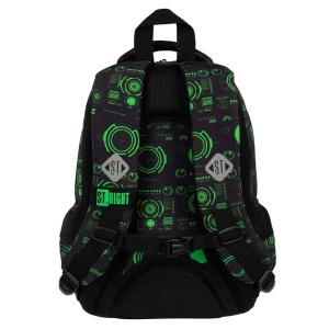 Ghiozdan Scolar Copii St.Right BP26 Tech Vision, 3 Compartimente, Ergonomic, 20L, 39x27x17 cm - Img 3