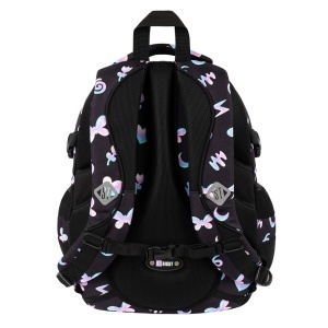 Ghiozdan Scolar St.Right BP01 Holo-Baloons, 4 Compartimente, Ergonomic, 43x32x21cm - Img 3