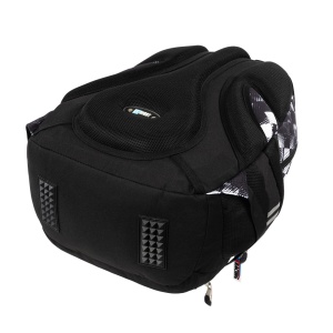 Ghiozdan Scolar St.Right BP04 - Race Check, 4 Compartimente, Ergonomic, 43x32x20cm - Img 4