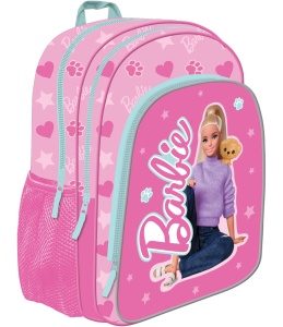 Ghiozdan St.Majewski, cu 3 Compartimente, Gama Barbie 38x30x18cm
