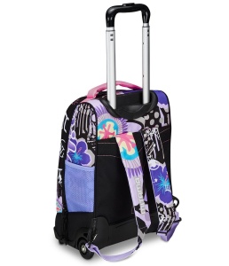 Ghiozdan Troler, Mitama, Tija Dubla, DR. Trolley Junior Flower Fashion, 49x31X20cm 35l - Img 5