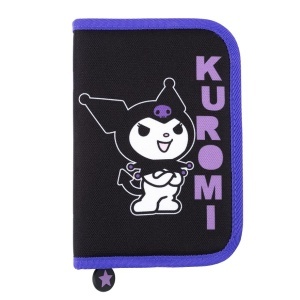 Penar cu 1 Fermoar si 2 Extensii, St.Majewski - Kuromi Black PC03, 20.5x14x3.5 cm