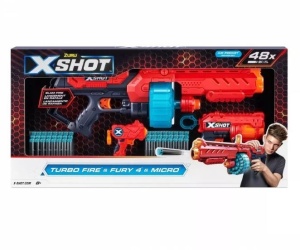 Pusca X-Shot, Zuru, Turbo Fire & Fury 4 & Micro