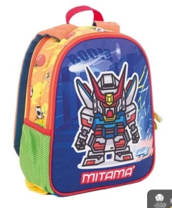 Rucsac Gradinita, Mitama, 2in1 cu 2 Fete, Bretele Reversibile, Spinny - Dog & Robo, 31x25x10cm - Img 3