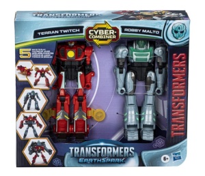 Set 2 figurine Transformers Earthspark - Terran Twitch si Robby Malto