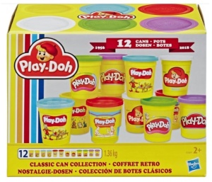 Set de joacă plastilină Play-Doh Classic Can Collection - Retro Pack (Hasbro - E5891) - Img 2