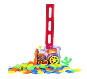 Trenulet Domino MalPlay, 80pcs SC8332, Lumini si Sunete - Img 2