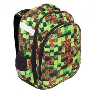 Ghiozdan Ergonomic, St.Right, 2 Compartimente, Ajustabil pe Inaltime, Colectia - Pixel Cubes HB01 39x29x17cm - Img 3