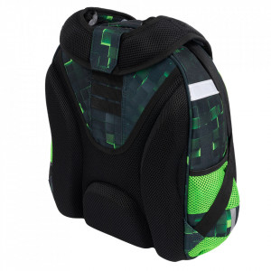 Ghiozdan Prescolari si Scolari cu 2 Compartimente, St.Majewski, Ergonomic, Impermeabil, Elemente Reflectorizante, Ajustabil pe Inaltime, Colectia St.Right - Dark Game HB01 39x29x17cm - Img 4