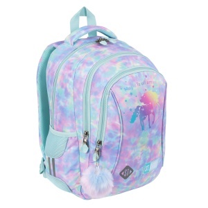 Ghiozdan Prescolari, St.Right, 3 Compartimente, Impermeabil, Magic Unicorn 2025 BP26, 39x27x17cm - Img 2
