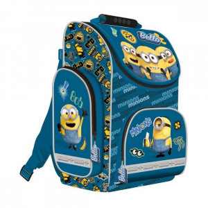 Ghiozdan Scolar Ergonomic St.Majewski - Minions, Ventilatie Spate
