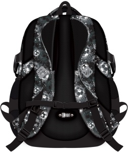 Ghiozdan Scolar St.Right BP04 - Silver Goal, 4 Compartimente, Ergonomic, 43x32x20cm - Img 2