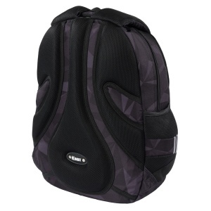 Ghiozdan St.Right, 4 Compartimente, Ergonomic, Impermeabil, Geometric Grey BP04 43x32x20cm - Img 4