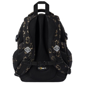 Ghiozdan St.Right, 4 Compartimente, Impermeabil, Golden Cats BP01, 43x32x21cm - Img 3