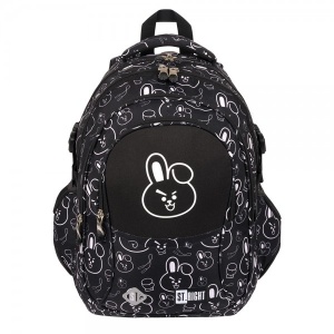 Ghiozdan St.Right, Ergonomic, Impermeabil, Colectia - Clever Bunny BP01, 43x32x21cm