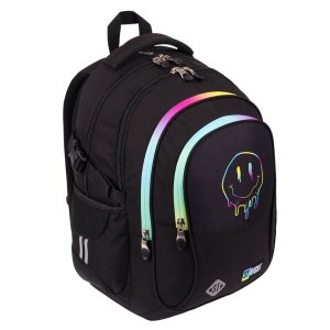 Ghiozdan St.Right, Ergonomic, Impermeabil, Colectia - Smiley Face BP01, 43x32x21cm - Img 2