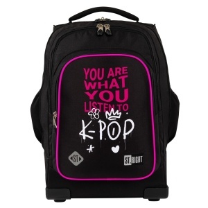 Ghiozdan tip Troler St.Right, TB03 cu Protectie - K-Pop Rhythm, Maner Dublu, 49x31X20cm - Img 8