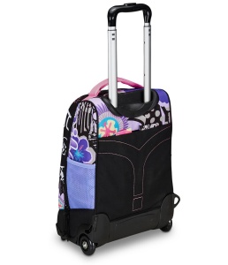 Ghiozdan Troler, Mitama, Tija Dubla, DR. Trolley Junior Flower Fashion, 49x31X20cm 35l - Img 6