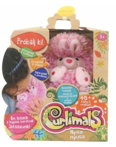 Jucarie iepure interactiv, Curlimals, Plus, Bunny, Roz