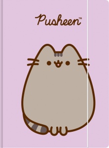 Mapa cu Elastic A4, Pusheen Roz