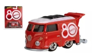 Masinuta Hot Wheels Premium Mattel 80 Anniversary Volkswagen Kool Kombi, 1:64