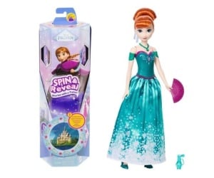 Păpușă Disney Frozen Spin & Reveal - Anna (Mattel - JBG60)
