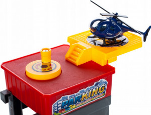 Parcare pentru Masinute cu Lift Parter + 3 Etaje, cu 4 Masinute si un Elicopter - Img 5