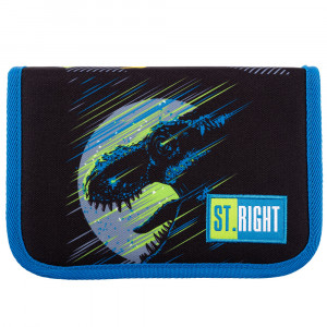 Penar cu 1 Fermoar si 2 Extensii, Neechipat, St.Right - Dinosour PC03, 20.5x14x3.5 cm