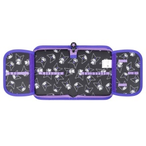 Penar cu 1 Fermoar si 2 Extensii, St.Majewski - Kuromi Black PC03, 20.5x14x3.5 cm - Img 2