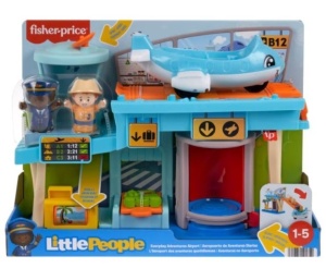 Set de joaca Aeroport Fisher Price Little People, interactiv, 1-5 ani
