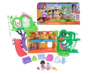 Set de joacă Dora the Explorer - Căsuța tropicală cu sunete Rainforest Casita (Spin Master - 6073669)