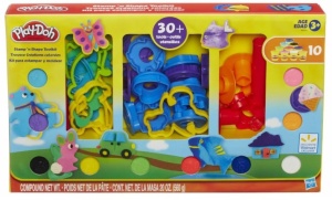 Set plastilina Play-Doh, Hasbro, 10 culori, 30 forme, 41x24x6.5cm