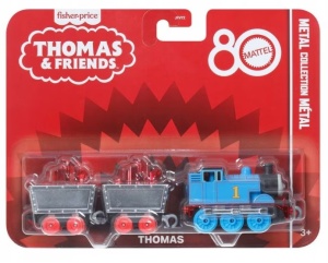Trenulet Thomas & Friends, Mattel, Thomas, cu 2 vagoane, 3+ani